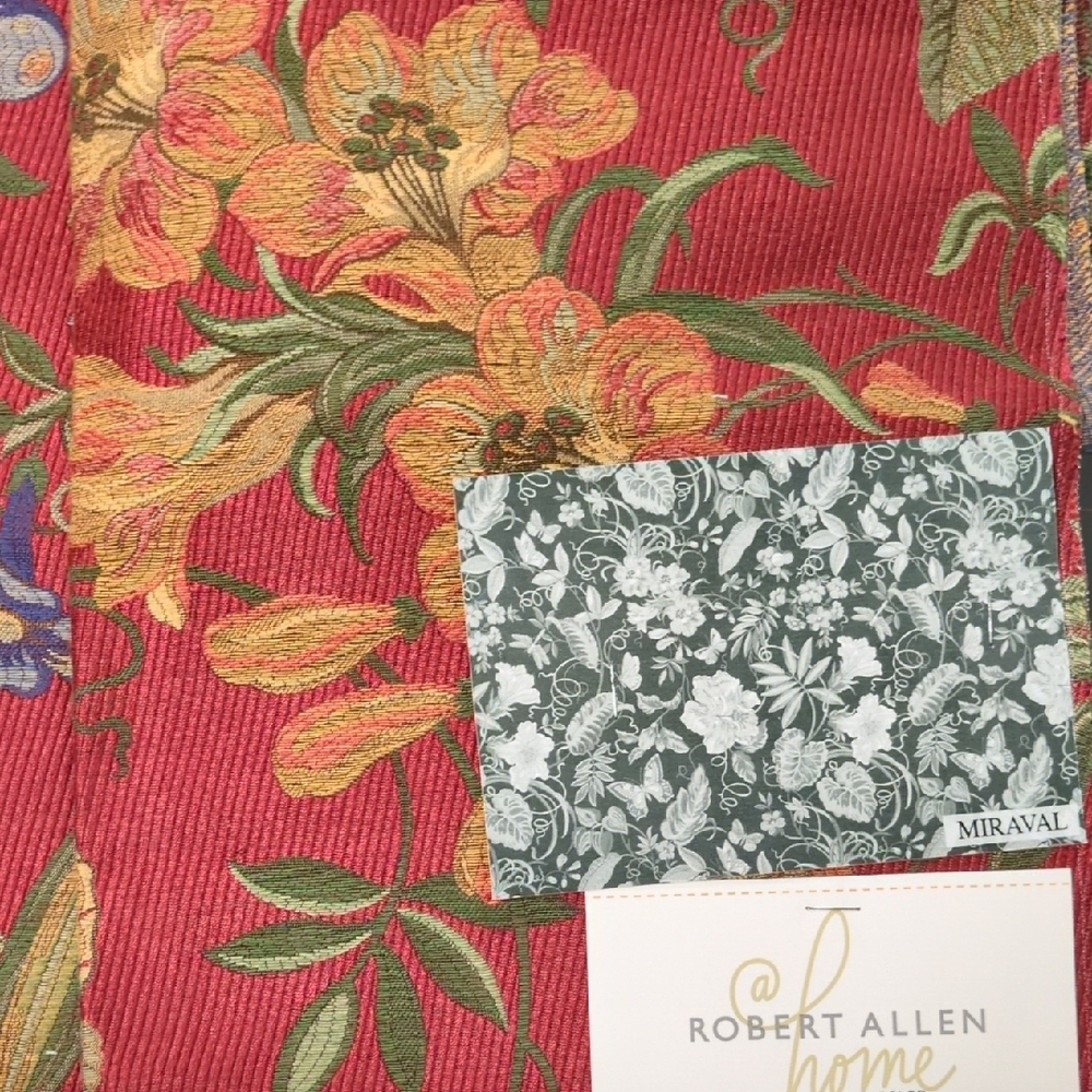 Robert Allen Home Botanical Floral and Butterfly Fabric - 1 piece